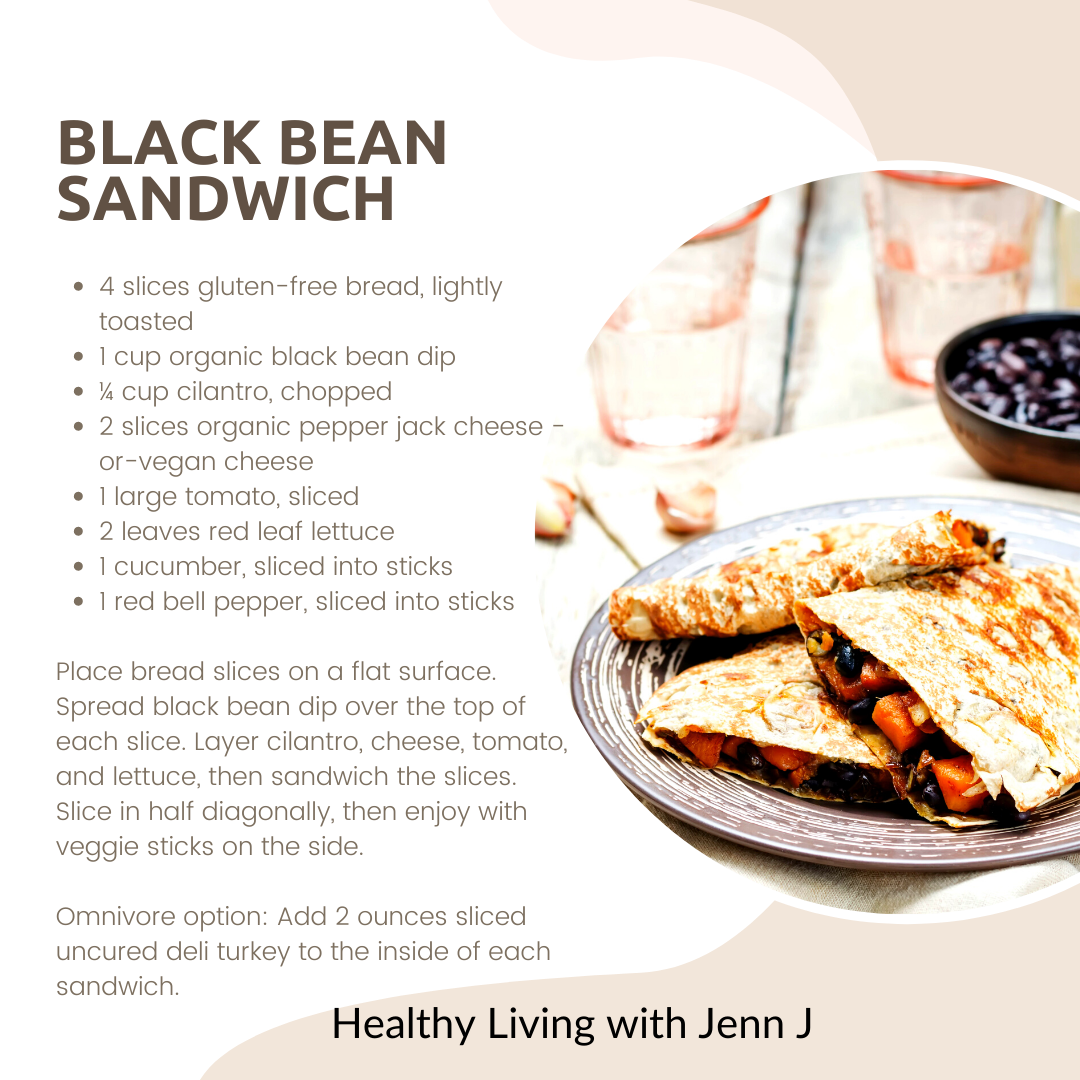 Black Bean Sandwich